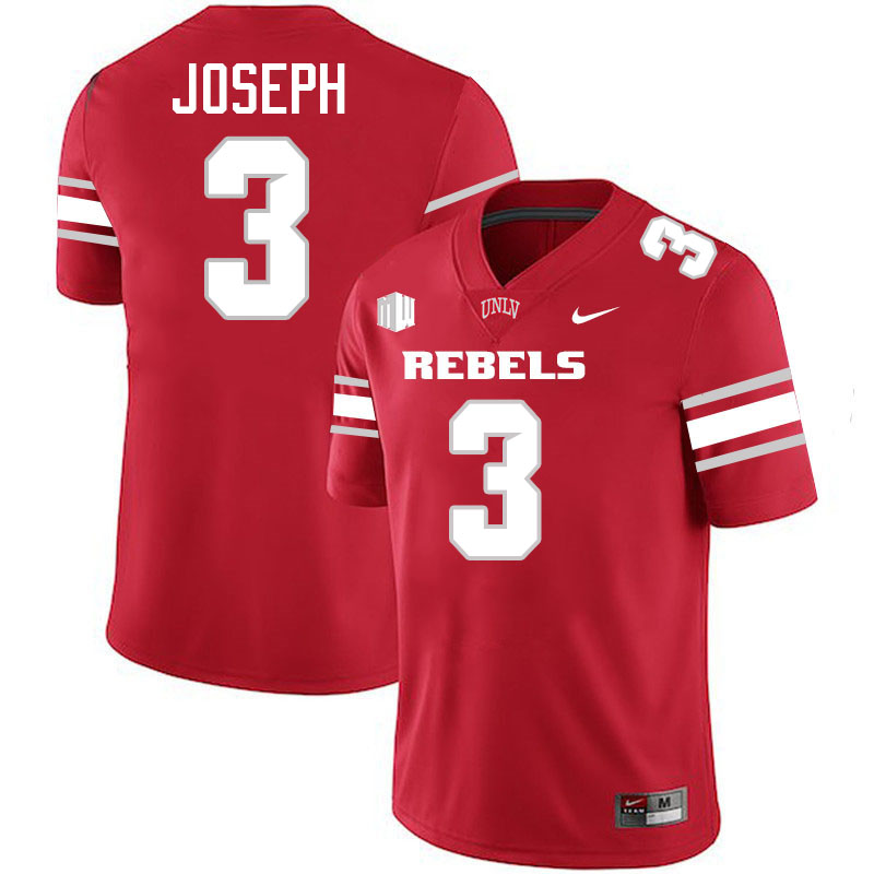 UNLV Rebels #3 Jaheem Joseph College Football Jerseys,Uniforms-Scarlet
